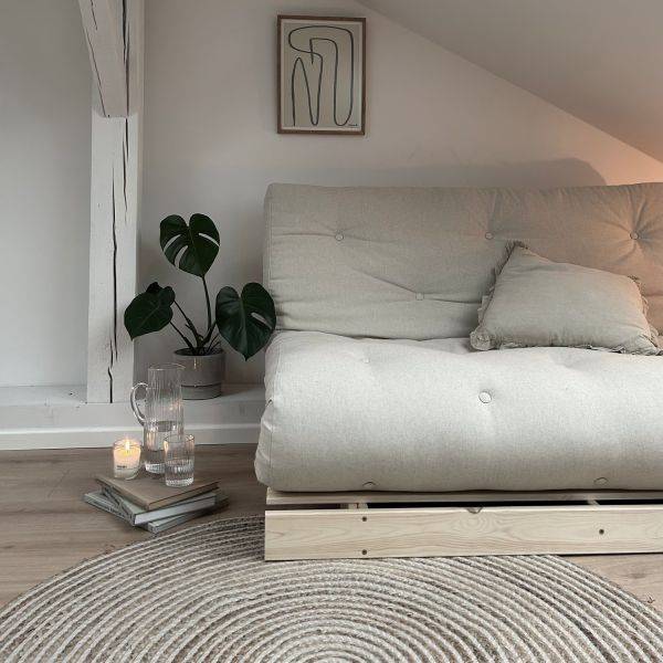 Karup design slaapbank Roots 140 naturel groen - Afbeelding 10
