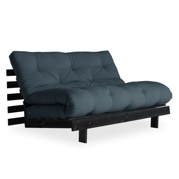 karup slaapbank Roots 140 zwart blauw