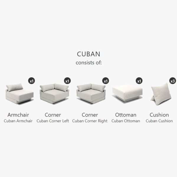 Modulaire slaapbank Cuban - Afbeelding 2