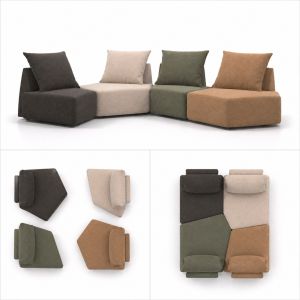 Modulaire slaapbank Matacao Archipelago