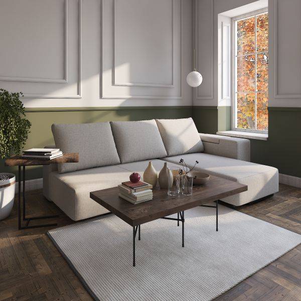 Modulaire slaapbank BonBon L Grijs - Afbeelding 3
