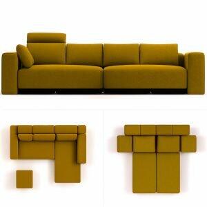 modulaire slaapbank bonbon L collage