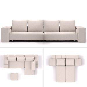 modulaire slaapbank bonbon L collage