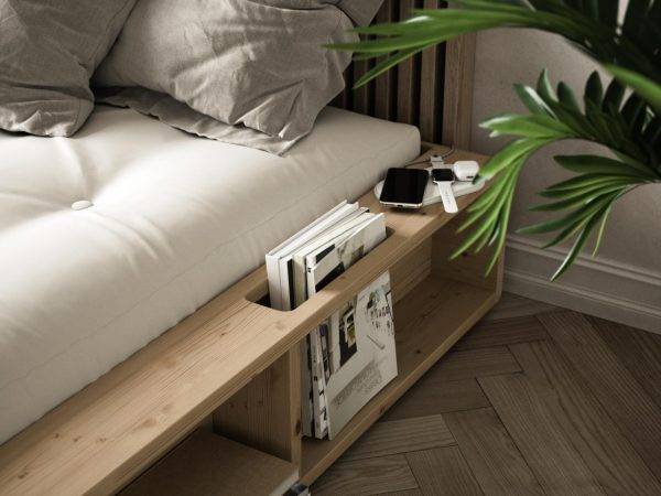 Karup futonbed Ziggy naturel 160x200cm-SALE - Afbeelding 3