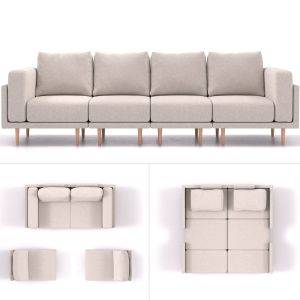 modulaire slaapbank clooods 4p collage