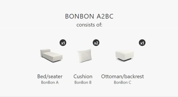 Modulaire slaapbank BonBon ARC - Afbeelding 2