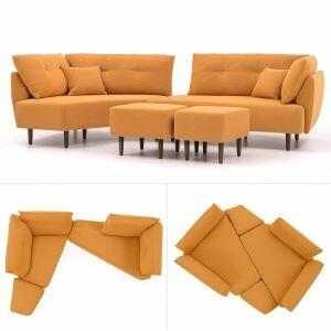 modulaire slaapbank diagon collage