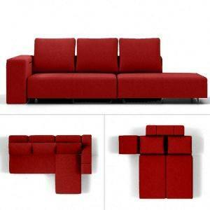 modulaire slaapbank bonbon m rood collage