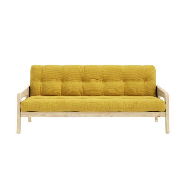 karup design slaapbank grab naturel geel