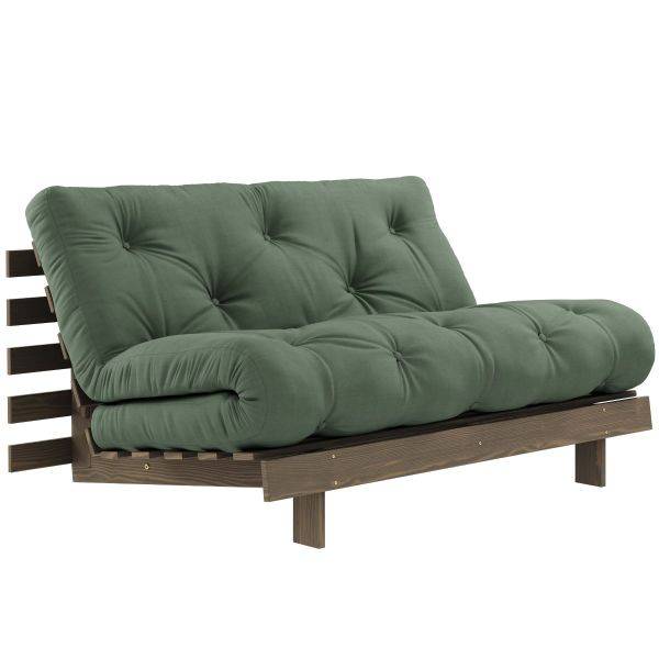 Karup design slaapbank Roots 140 carob bruin groen