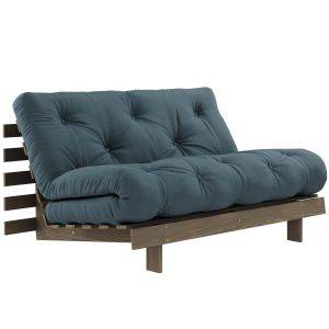 karup design slaapbank roots 140 carob bruin blauw