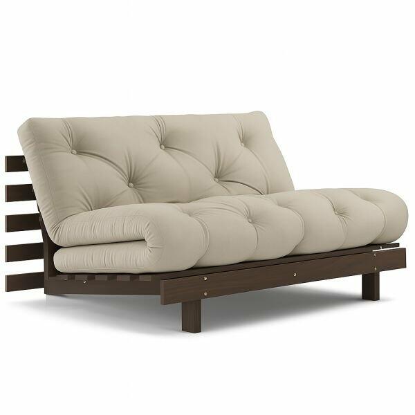 karup design slaapbank roots 140 carob bruin
