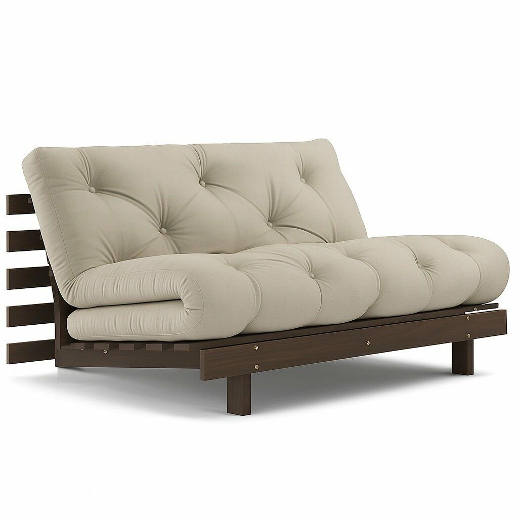 karup design slaapbank roots 140 carob bruin