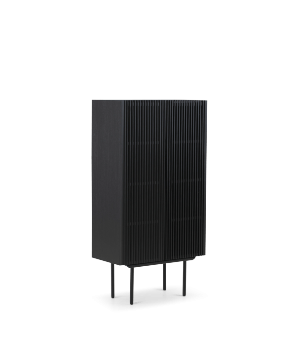 Louvre highboard - black oak
