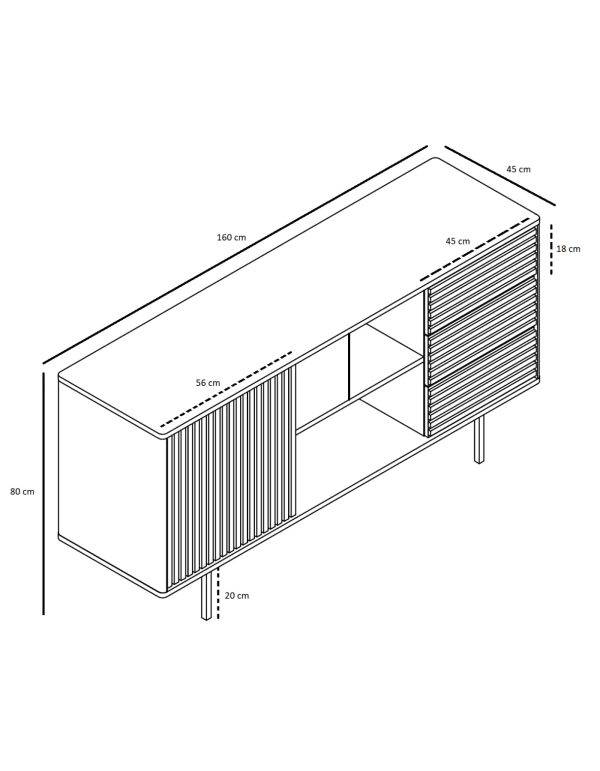 Dressoir Sense - Walnut - Afbeelding 9