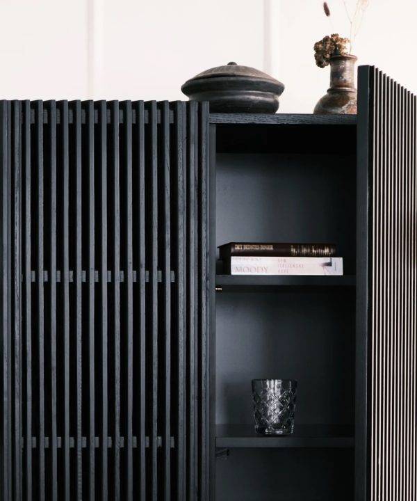 Louvre highboard - black oak - Afbeelding 8