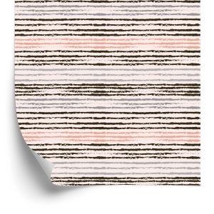 Behang Horizontale Strepen - Pastelkleuren