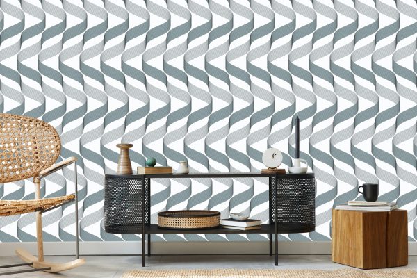 Behang Geometrisch - Moderne Golven - Afbeelding 5