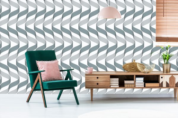 Behang Geometrisch - Moderne Golven - Afbeelding 6