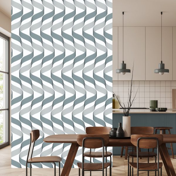Behang Geometrisch - Moderne Golven - Afbeelding 4