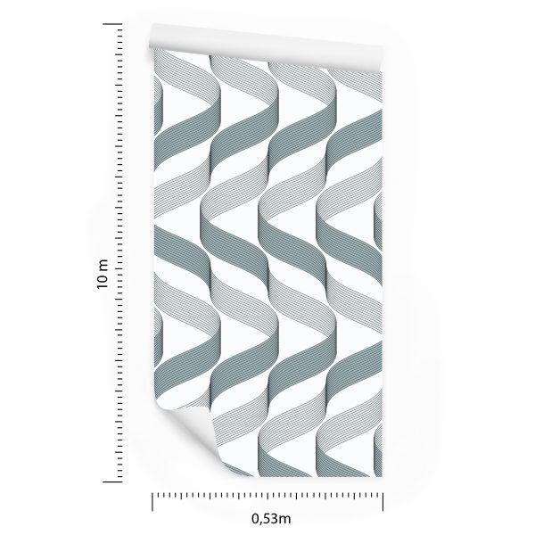 Behang Geometrisch - Moderne Golven - Afbeelding 8