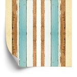 Behang Kleurrijke Houten Planken