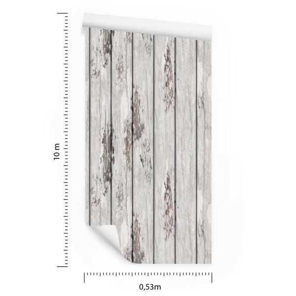 Behang Houten Planken In Scandinavische Stijl - Afbeelding 8