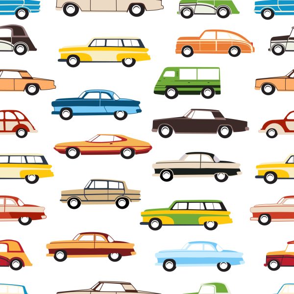 Behang Voor Kinderen - Kleurrijke Auto's - Afbeelding 2