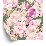 Behang Kleurrijke Bloemen - Vintage Aquarel