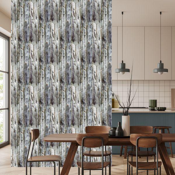 Behang Verticale Houten Planken - Afbeelding 4