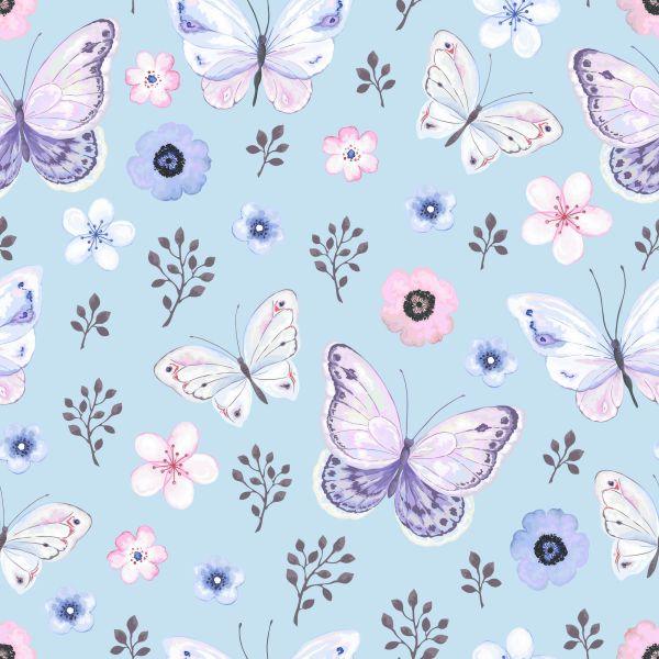 Behang Voor Kinderen - Delicate Vlinders - Afbeelding 2