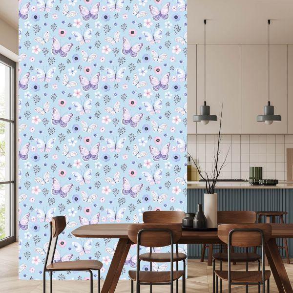 Behang Voor Kinderen - Delicate Vlinders - Afbeelding 4