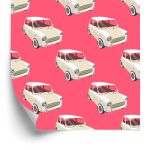 Behang Voor Kinderen - Iconische Auto's In Retrostijl