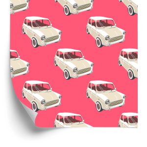 Behang Voor Kinderen - Iconische Auto's In Retrostijl