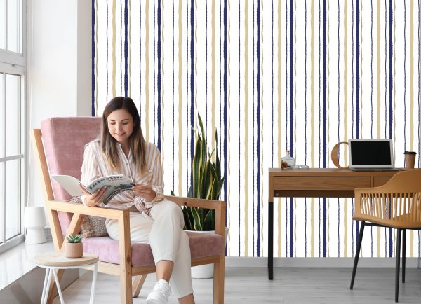 Behang Strepen - Papier Gescheurd Effect - Afbeelding 7