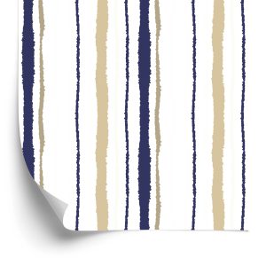 Behang Strepen - Papier Gescheurd Effect