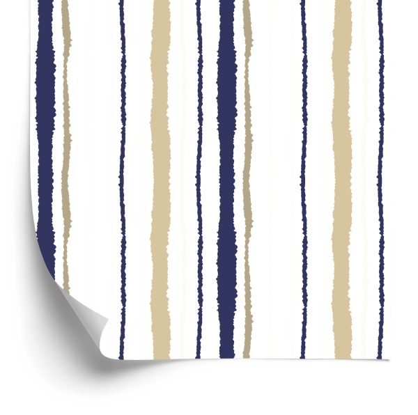Behang Strepen - Papier Gescheurd Effect