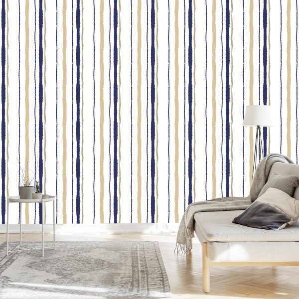 Behang Strepen - Papier Gescheurd Effect - Afbeelding 3