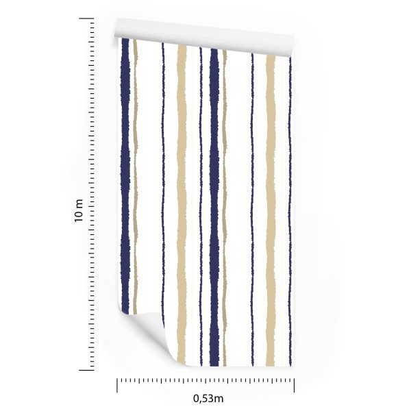 Behang Strepen - Papier Gescheurd Effect - Afbeelding 8