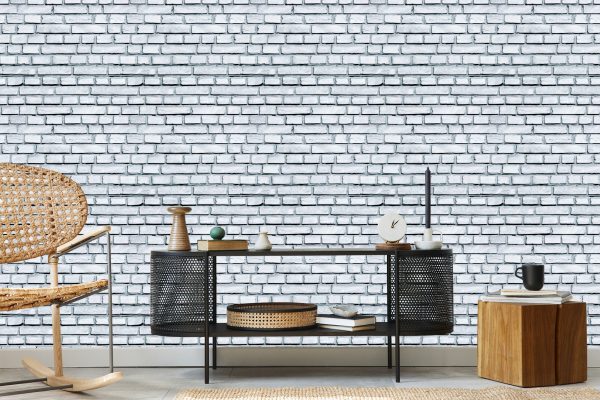 Behang Heldere Bakstenen Muur - Afbeelding 5