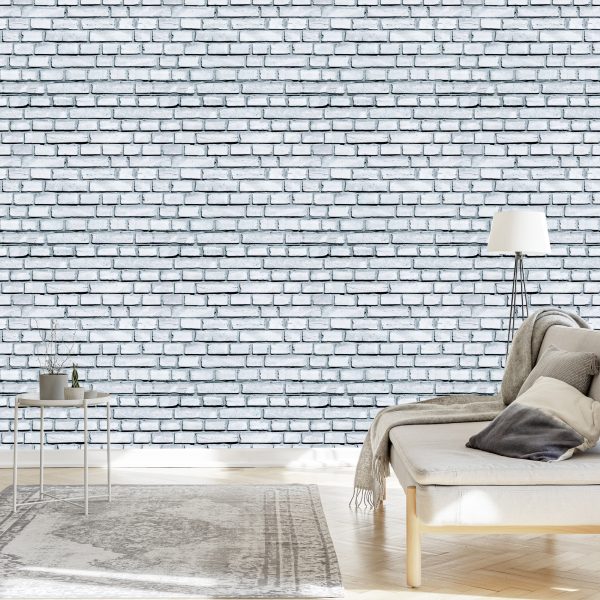 Behang Heldere Bakstenen Muur - Afbeelding 3
