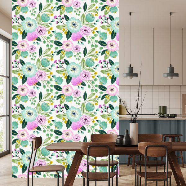 Behang Kleurrijke Lentebloemen - Afbeelding 4
