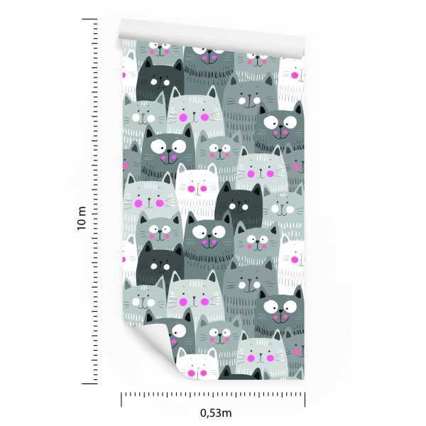 Behang Voor Kinderen - Lachende Kittens - Afbeelding 8