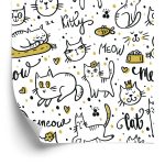Behang Voor Kinderen - Grappige Katten