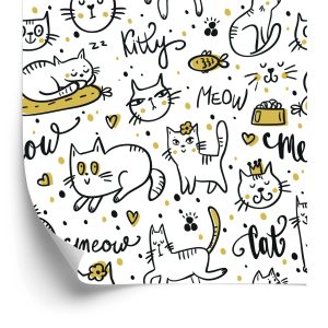 Behang Voor Kinderen - Grappige Katten