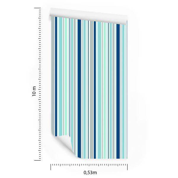Behang Kleurrijke Verticale Strepen - Afbeelding 8