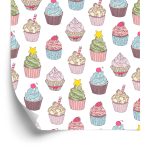 Behang Voor De Keuken-Kleurrijke Muffins