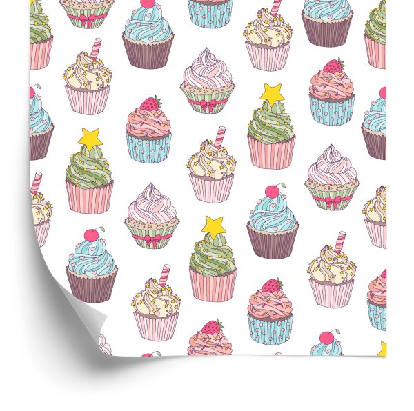 Behang Voor De Keuken-Kleurrijke Muffins