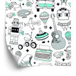 Behang Voor Kinderen - Vintage Speelgoed