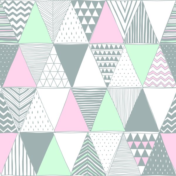 Behang Geometrisch - Kleurrijke Driehoeken - Afbeelding 2